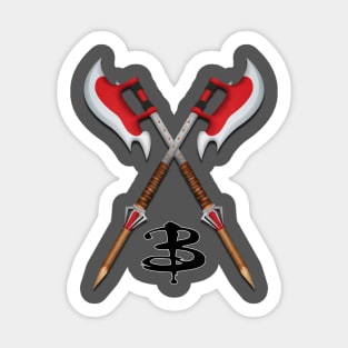 Buffy the Vampire Slayer Scythe X Sticker